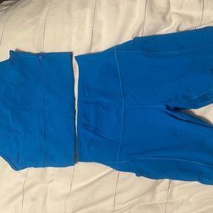 Lululemon sports bra and biker short set